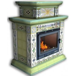 Каминная облицовка КимрПечь Билибин центральная двухъярусная Весна